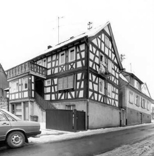 Fachwerkwohnhaus; Nidda, Brückenstraße 11