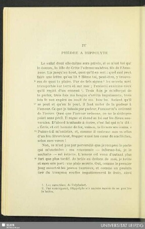 IV. Phèdre a Hippolyte
