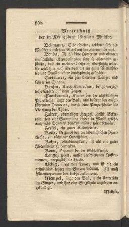 Verzeichniß der in Königsberg lebenden Musiker