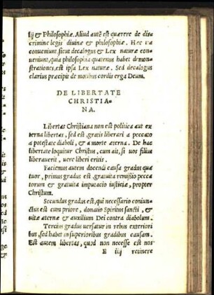 De Libertate Christiana.