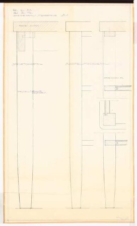 Reichsluftfahrtministerium, Berlin: Großer Speisesaal L3, Tische: Details 1:1