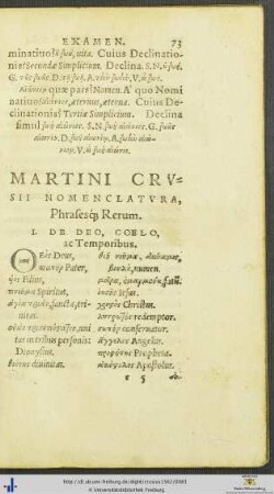 Nomenclatura Phrasesque Rerum