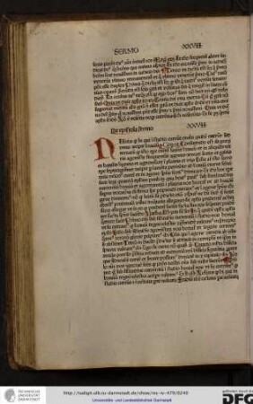 De epistola, sermo XXVII.