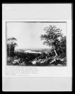 Italienische Landschaft bei Ponte Molle vor Rom