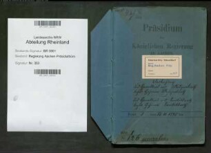 Verleihung des Charakters als Sanitätsrat bzw. Geheimer Sanitätsrat und Verleihung des Charakters als Medizinalrat bzw. Geheimer Medizinalrat. Generalia. Bd. 1