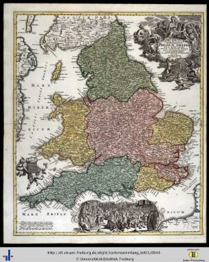 Magnae Britanniae pars meridionalis in qua Regnum Angliae