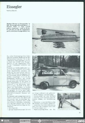 Eissegler : Freizeit + Formgestaltung