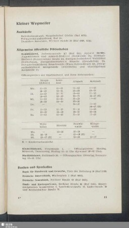 Kleiner Wegweiser