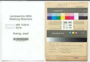 Entnazifizierung Josef Koenig , geb. 11.05.1911 (Geschaeftsfuehrer)