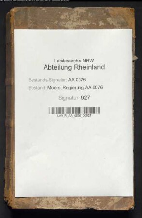 Konstitutions- und Verhörprotokolle