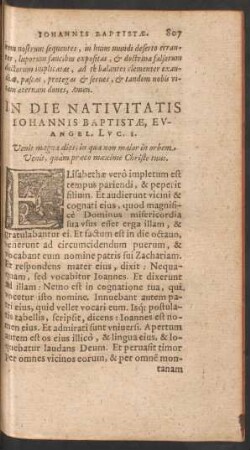 In Die Nativitatis Iohannis Baptistae ...