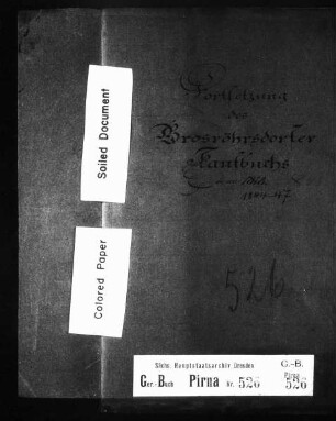 Gerichtshandelsbuch von Großröhrsdorf (bei Liebstadt) und Seitenhain (bei Liebstadt), Bd. 9