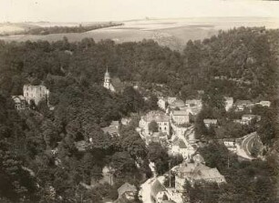 Tharandt. Stadtansicht. Blick nach Norden (wohl Luftbildschrägaufnahme)