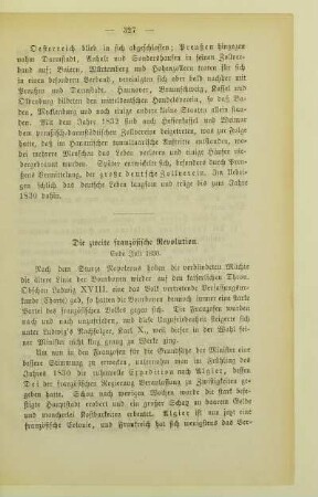 Die zweite französische Revolution. Ende Juli 1830