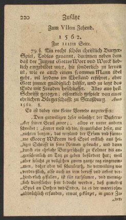 Zum VIIten Zehend.