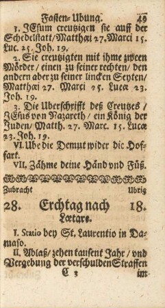 Erchtag nach Lætare