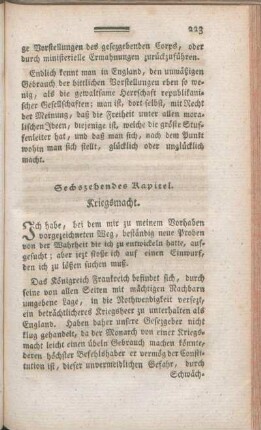 Sechszehendes Kapitel. Kriegsmacht.