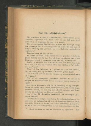 Nog eens „Liefrinckiana”, door Le Febvre.