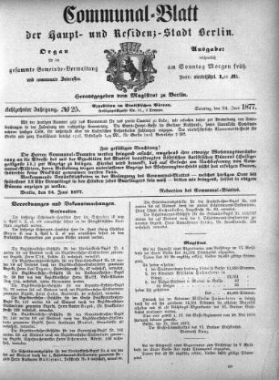 1877,25: No. 25, 24. Juni 1877