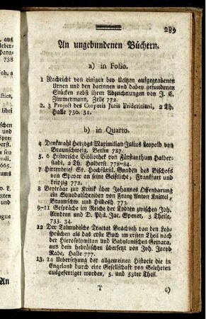 An ungebundenen Büchern.