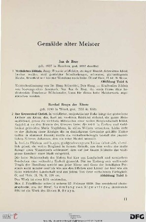 Gemälde alter Meister (Nr. 1-52)