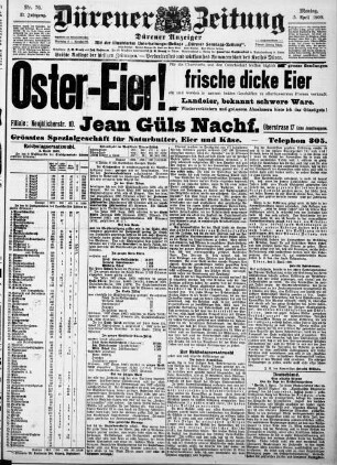 Dürener Zeitung. 1886-1919