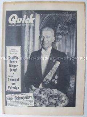 Unterhaltungszeitschrift "Quick" mit Titelstory über die Hohenzollern