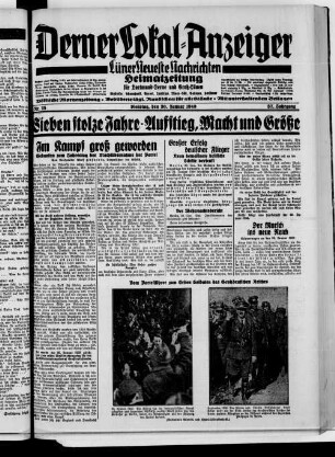 Derner Lokal-Anzeiger. 1937-1941