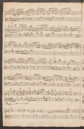 Fugen; cemb; G-Dur; BWV Anh. II 91