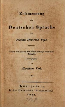 Zeitmessung der Deutschen Sprache