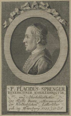 Bildnis des Placidus Sprenger