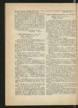 Sechste ordentliche Versammlung am 27. März 1880