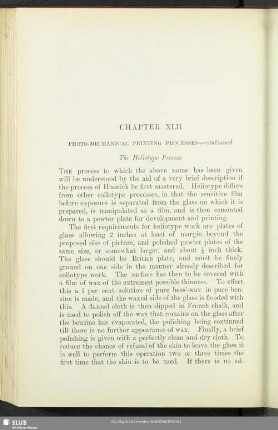 Chapter XLII Photo-Mechanical Printing Processes – continued