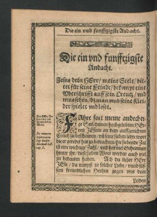 Die ein und funfftzigste Andacht. - Die neun und funfftzigste Andacht.