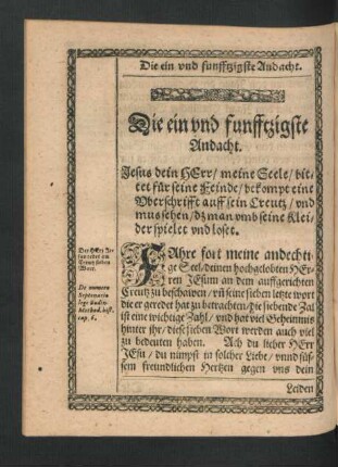 Die ein und funfftzigste Andacht. - Die neun und funfftzigste Andacht.