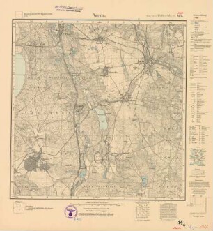 1767 (alte Nr.: 452) Varzin, Meßtischblatt (4 cm - Karte)