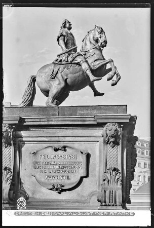 Dresden, Reiterdenkmal August des Starken (Goldener Reiter)