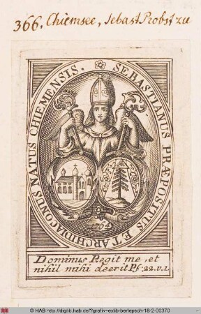 Wappen des Probstes Sebastian von Chiemsee
