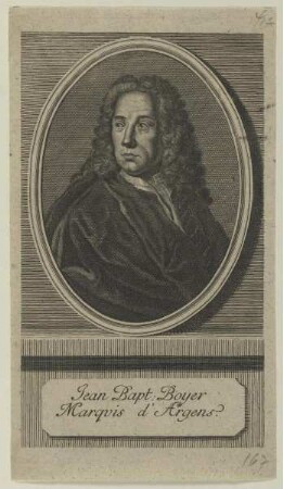 Bildnis des Jean Bapt. Boyer d'Argens