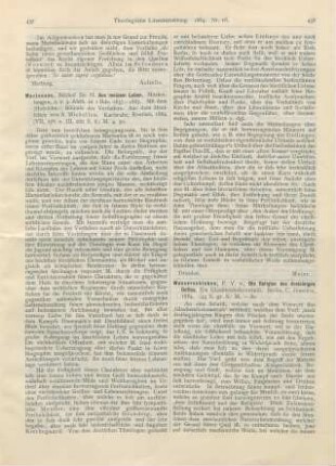 438-440 [Rezension] Wasserschleben, F. V. v., Die Religion des dreieinigen Gottes. Ein Glaubensbekenntniß