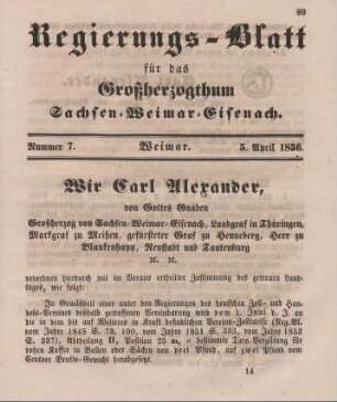 Nr. 7 : 5. April 1856