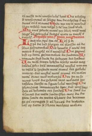 Sequenz von Maria Magdalena, nl. Prosaübers.