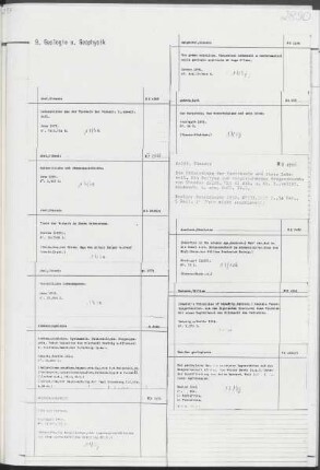 9. Geologie und Geophysik