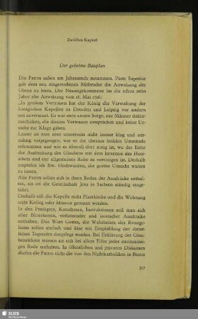 Zwölftes Kapitel: Der geheime Bauplan