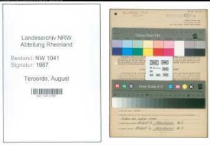 Entnazifizierung August Teroerde , geb. 08.12.1911 ()
