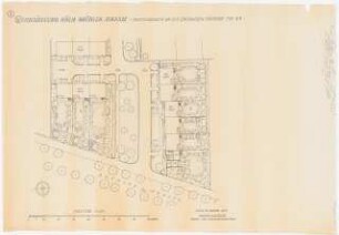 Gartenanlage Brühler Straße (Wohnungen für Belgische Besatzungsangehörige), Köln: Gartenanlagen an den Einfamilienhäusern Typ XR: Grundriss 1:200