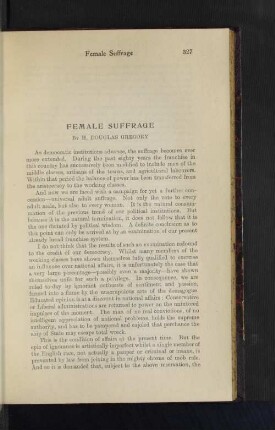 Female Suffrage