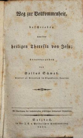 Weg zur Vollkommenheit
