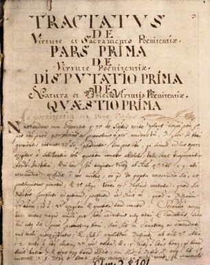 Tractatus de poenitentia, de fide, spe et caritate - BSB Clm 28101