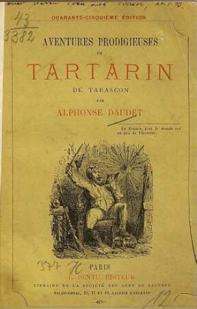 Aventures prodigieuses de Tartarin de Tarascon par Alphonse Daudet